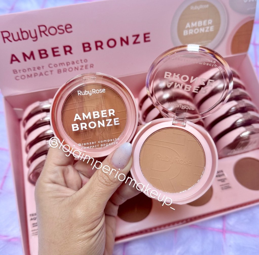 Contorno Bronzer Compacto AMBER BRONZE - Ruby Rose Lançamento  - CON0004
