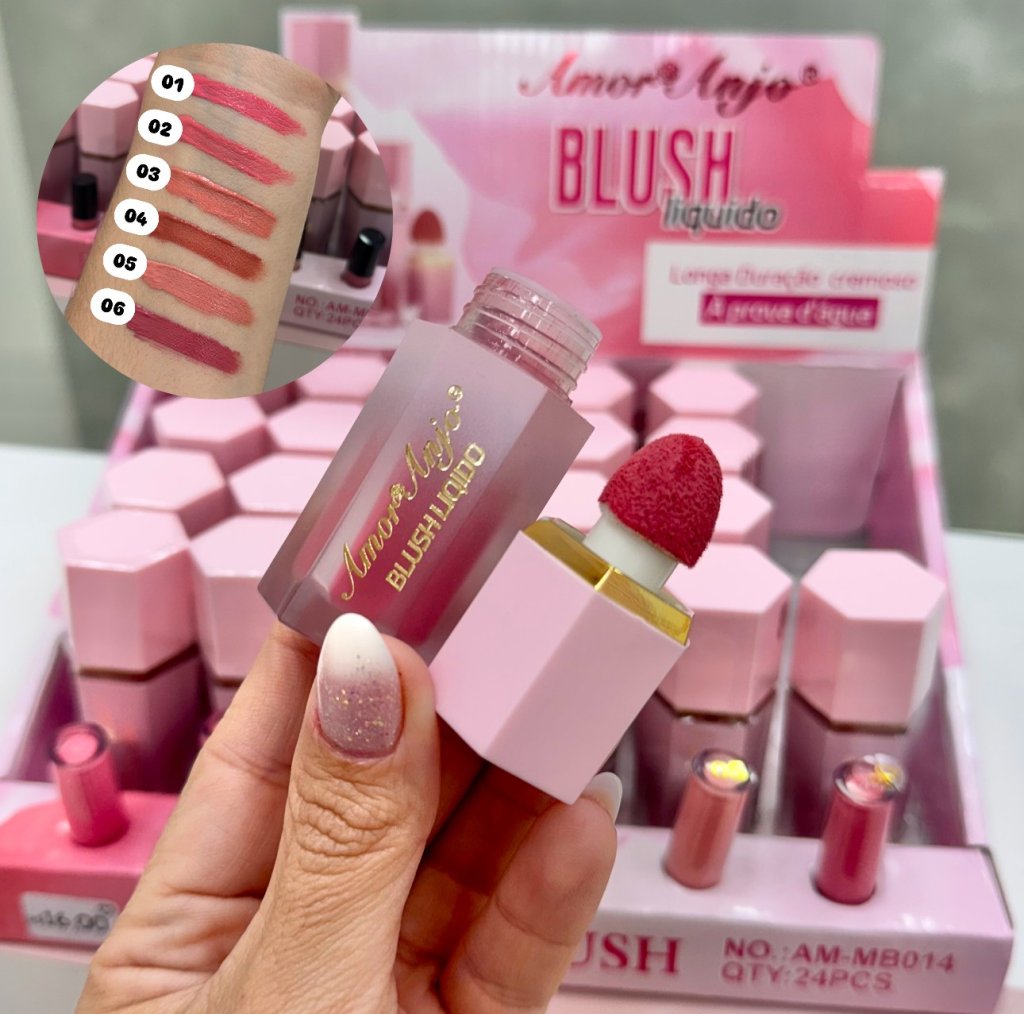 Blush Líquido dupê Embalagem Gringa - Amor Anjo - BLU0041