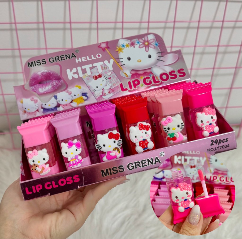 Gloss Formato Bala Hello Kitty - Miss Grena GLOS0150