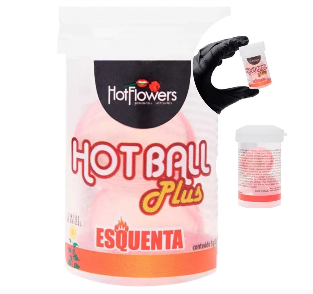 HOT BALL PLUS BOLINHA ESQUENTA HOT FLOWERS - SX0010