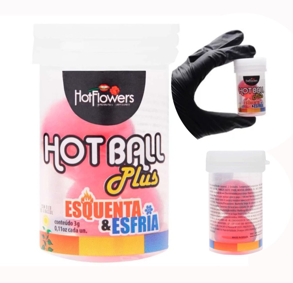 HOT BALL PLUS BOLINHA ESQUENTA ESFRIA HOT FLOWERS - SX0009
