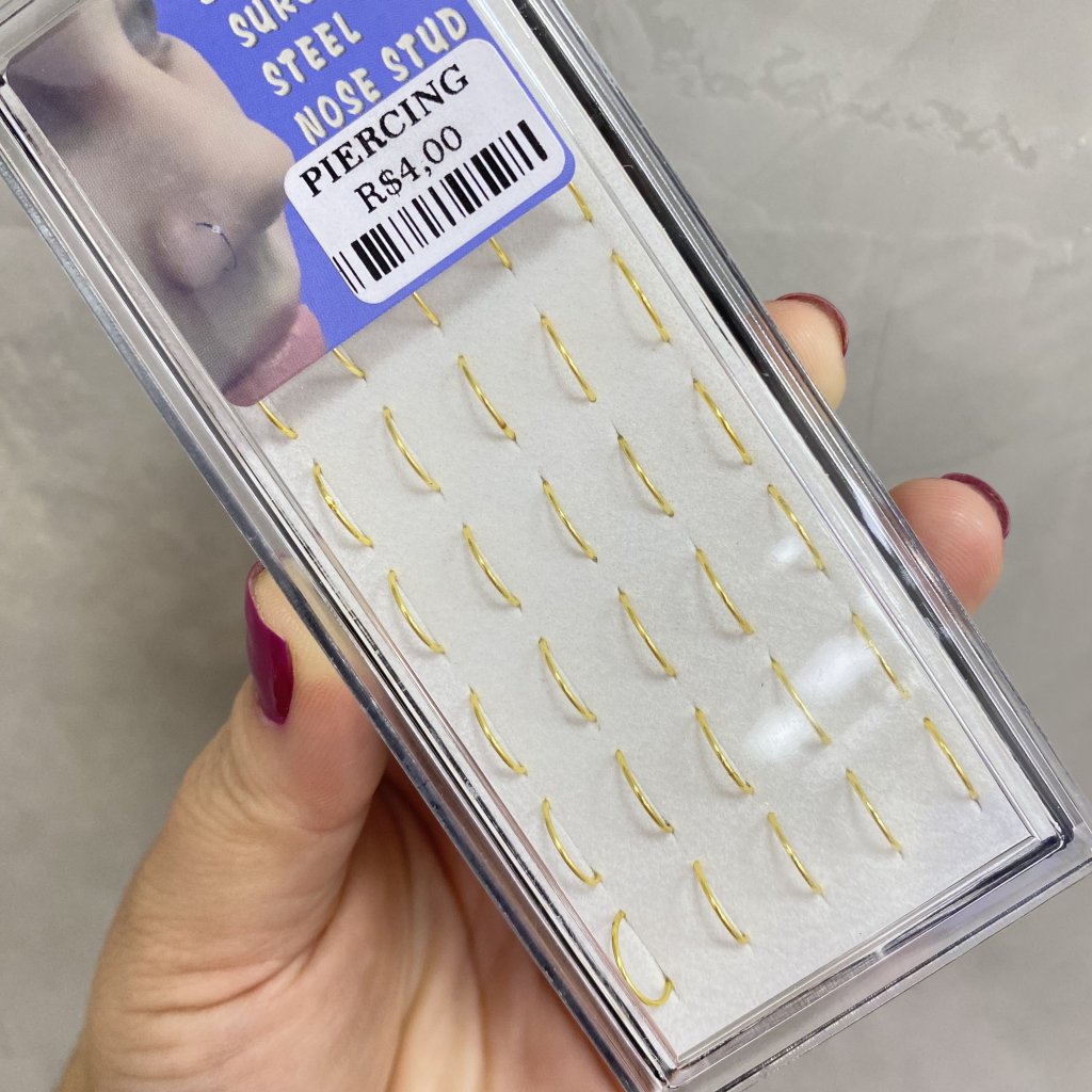 Piercing argolinha fina dourada ✨