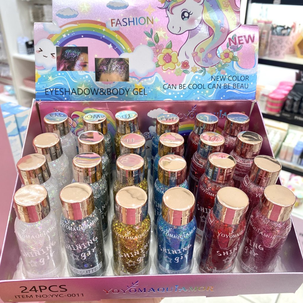 Potinho de gel Glitter flocado - Yoyomaquiamor