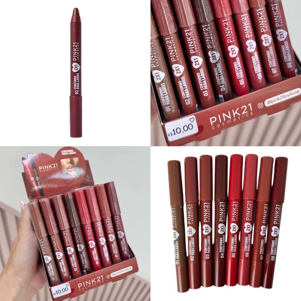 Contorno para lábios & Batom The Love Collection - Pink21 LL0027