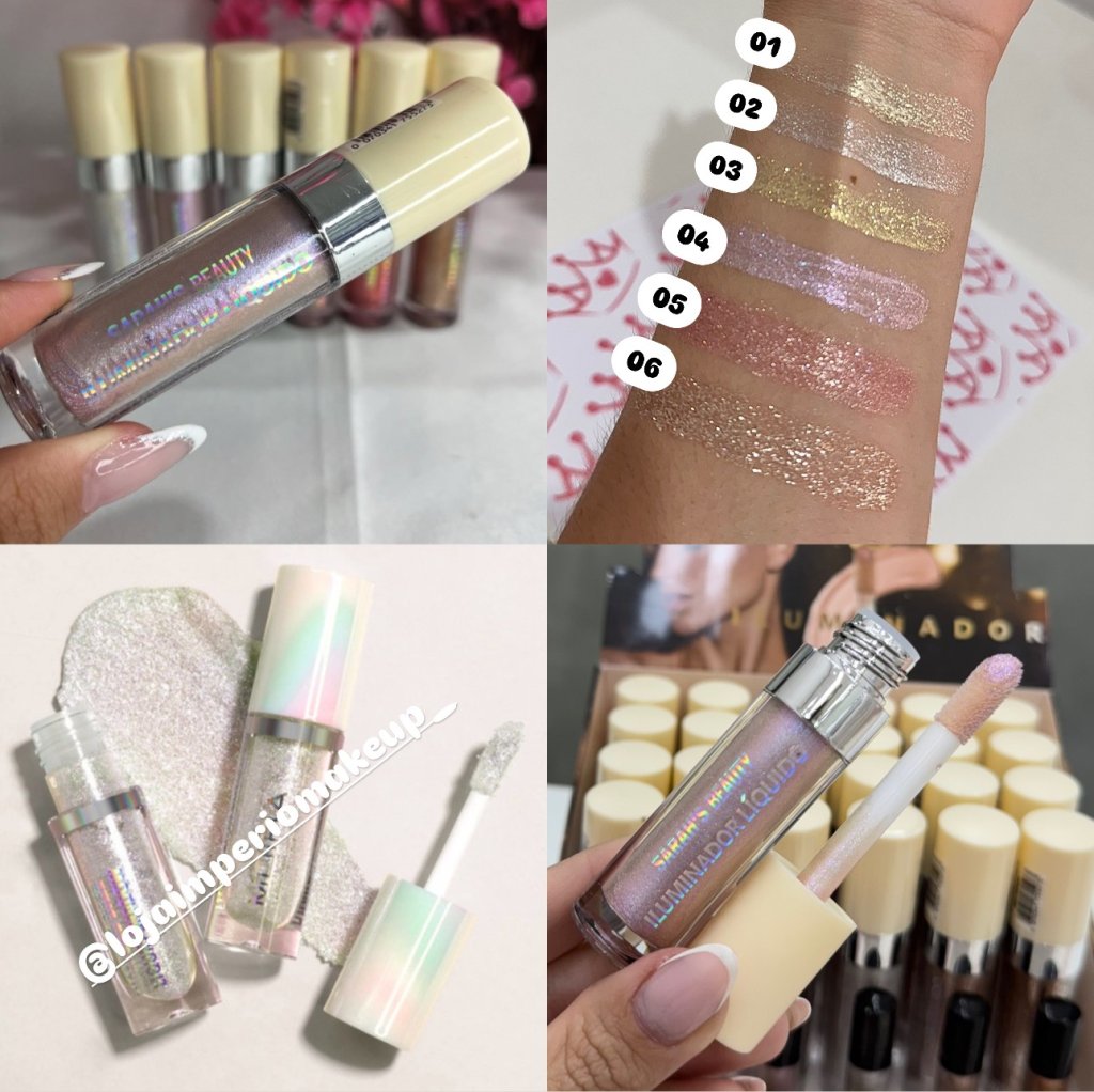 Iluminador Líquido & Sombra Líquida - Sarahs Beauty (MUITO BRILHO ✨) ILU0049