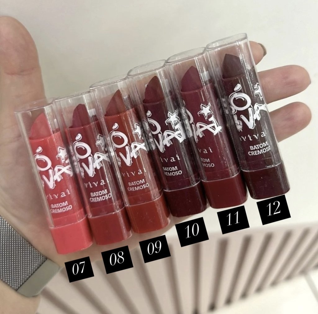 Batom em bala cremoso matte - vivai (tons avermelhado) ♥️ BAT0067