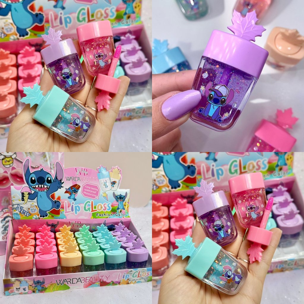 Lip Gloss Stitch Picolé C/ Folhinha - Warda Beauty GLOS0164