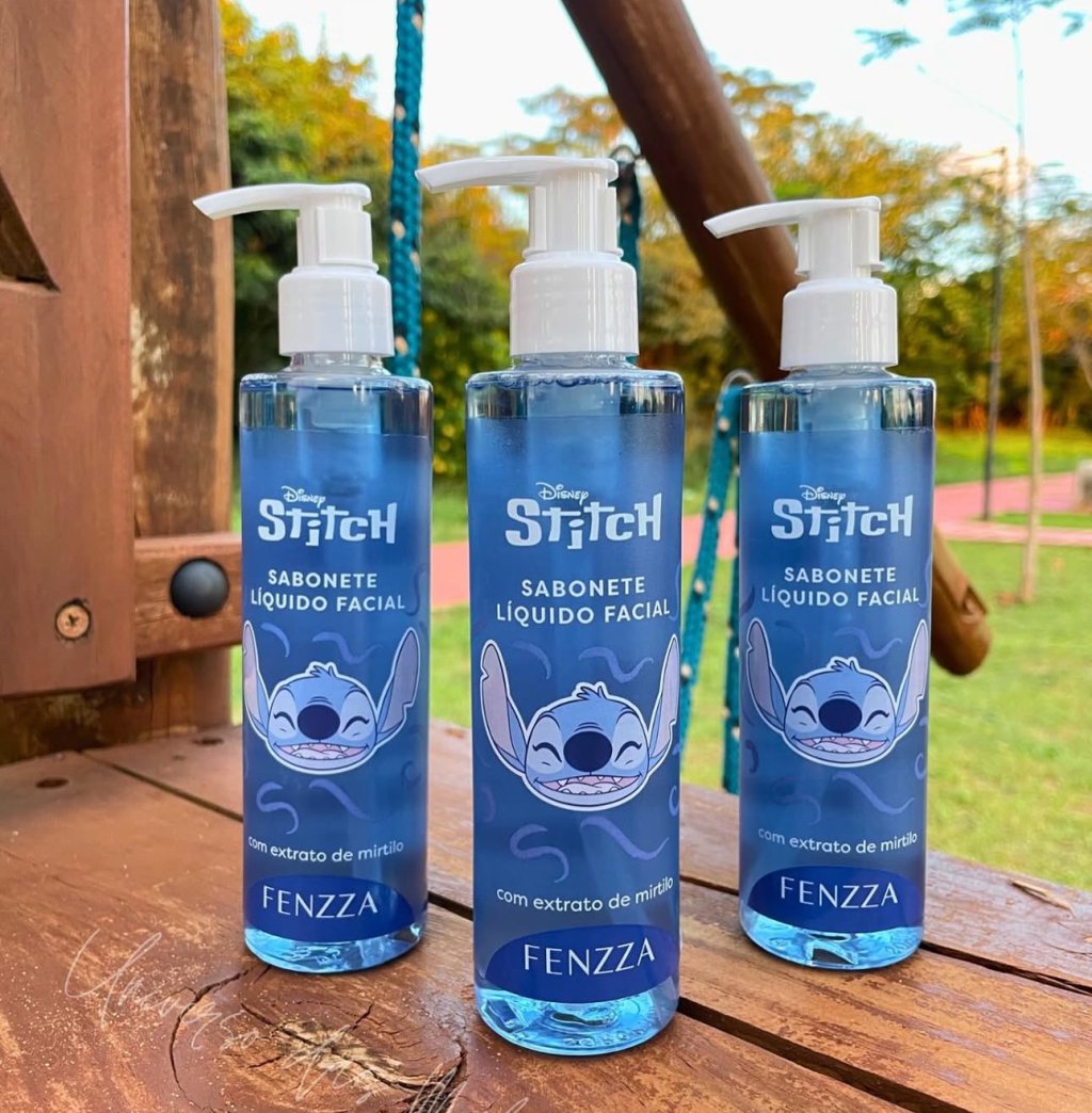 Sabonete Líquido Facial - Stitch - 220ml - Fenzza SAB0061