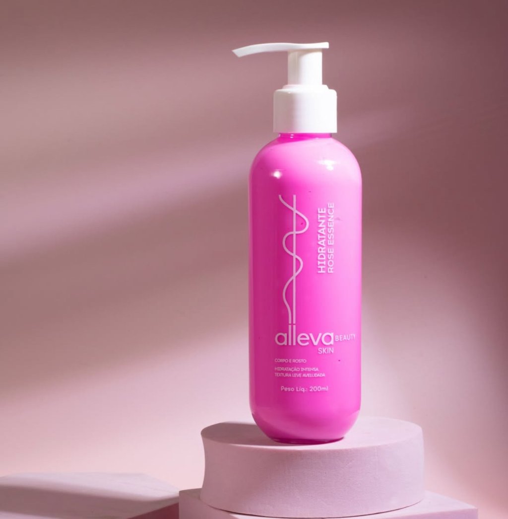 Hidratante Corpo e Rosto Rose Essence - Alleva Beauty Skin HID0050