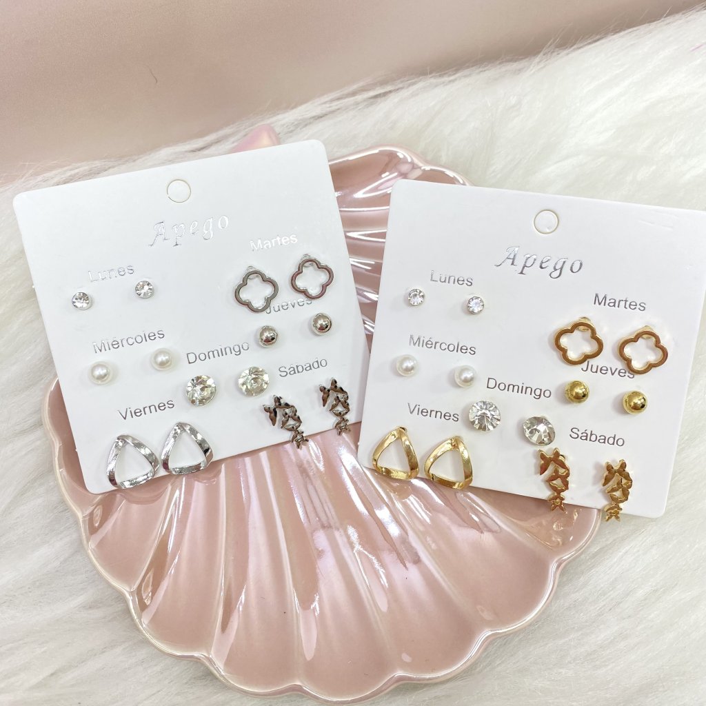 Kit de brincos bijoux Apego (modelo E) ✨