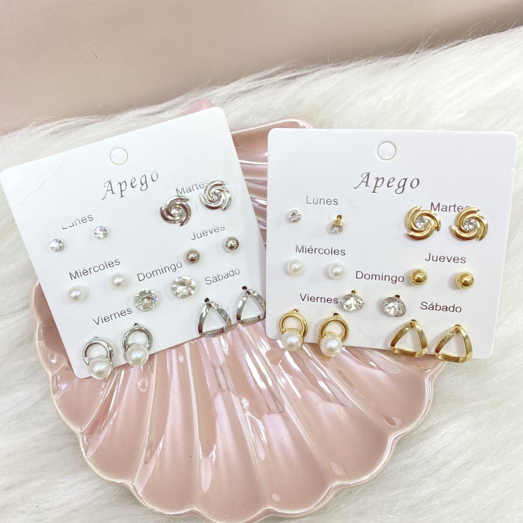 Kit de brincos bijoux Apego (modelo G) ✨
