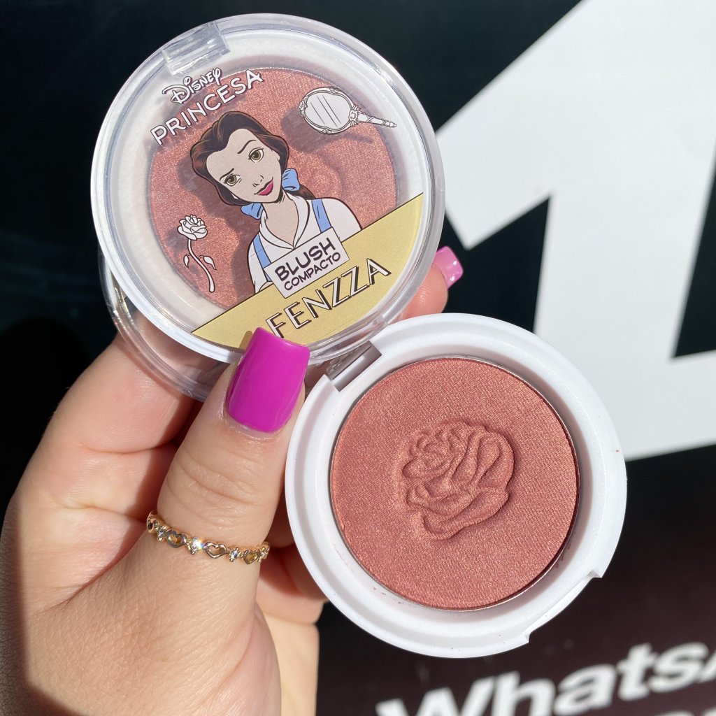 Blush compacto princesa Disney Bella - Fenzza BLU0061