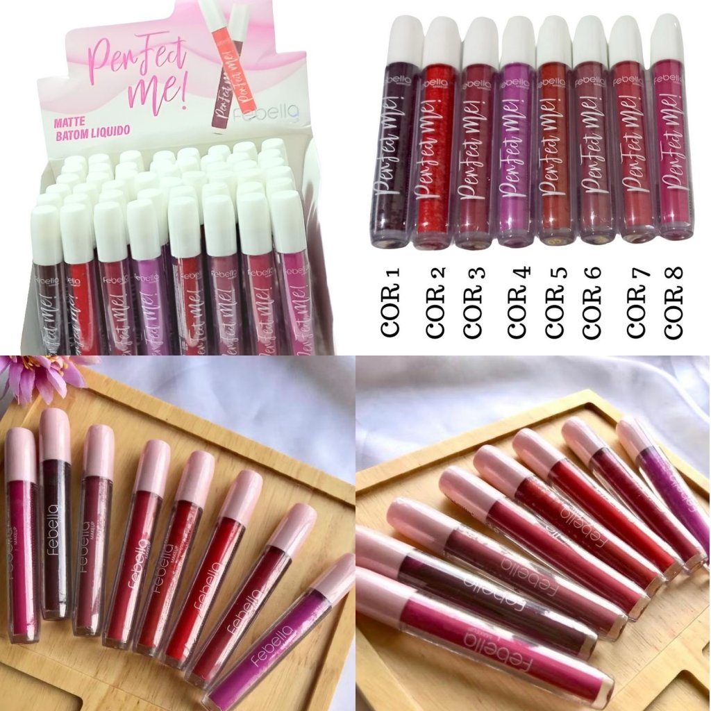 Batom Líquido Matte Perfect Me - Febella BAT0093