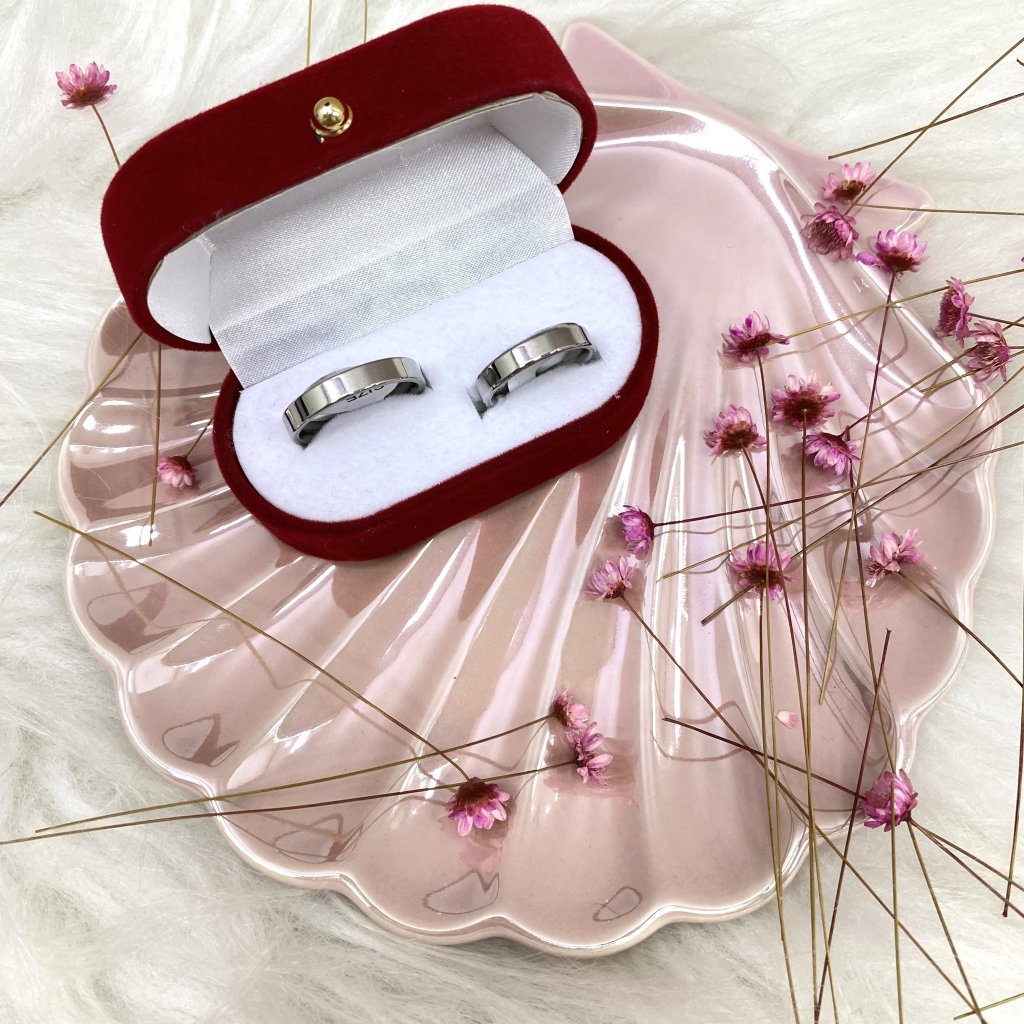 Aliança prata em aço inox lisa ✨