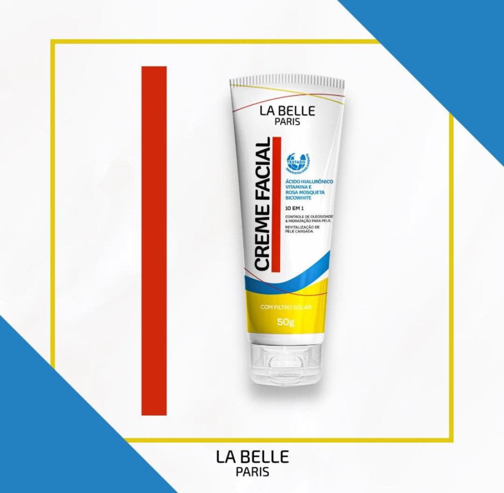 Creme hidratante facial 10 em 1 - La Belle Paris HID0078