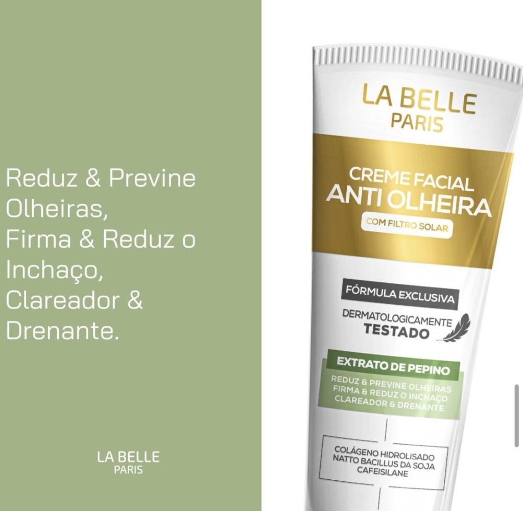 Creme hidratante facial Olheiras - La Belle Paris HID0076