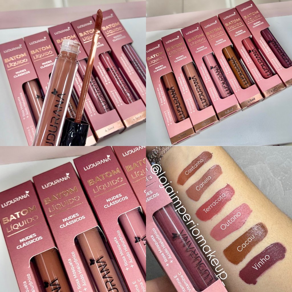 Batom Líquido Nude Clássicos - Ludurana BAT0094