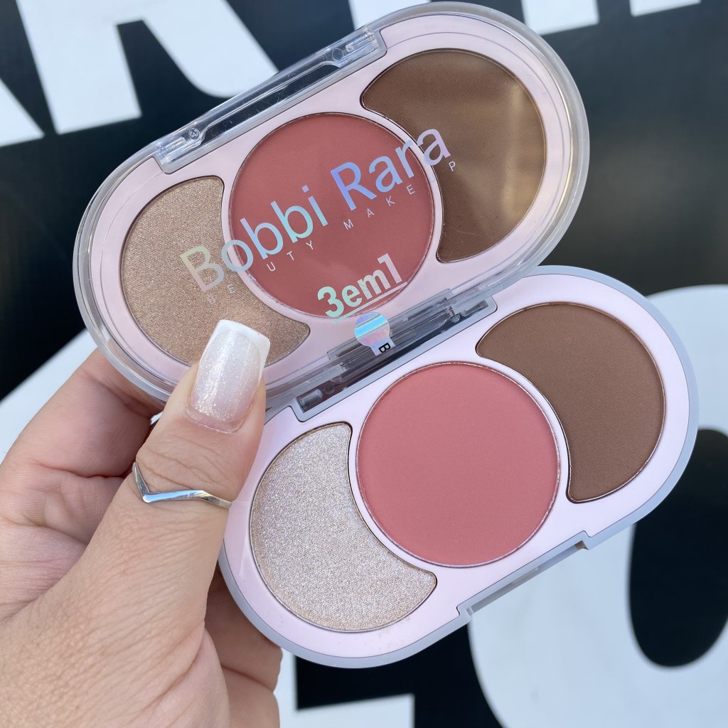 Paleta 3 em 1 (02) - Bobbi Rara  BLU0073