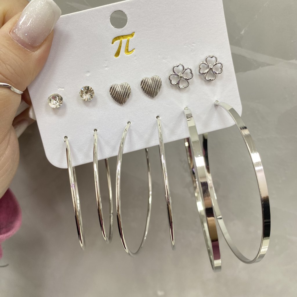 Kit brincos e argolas Bijoux (07) ✨