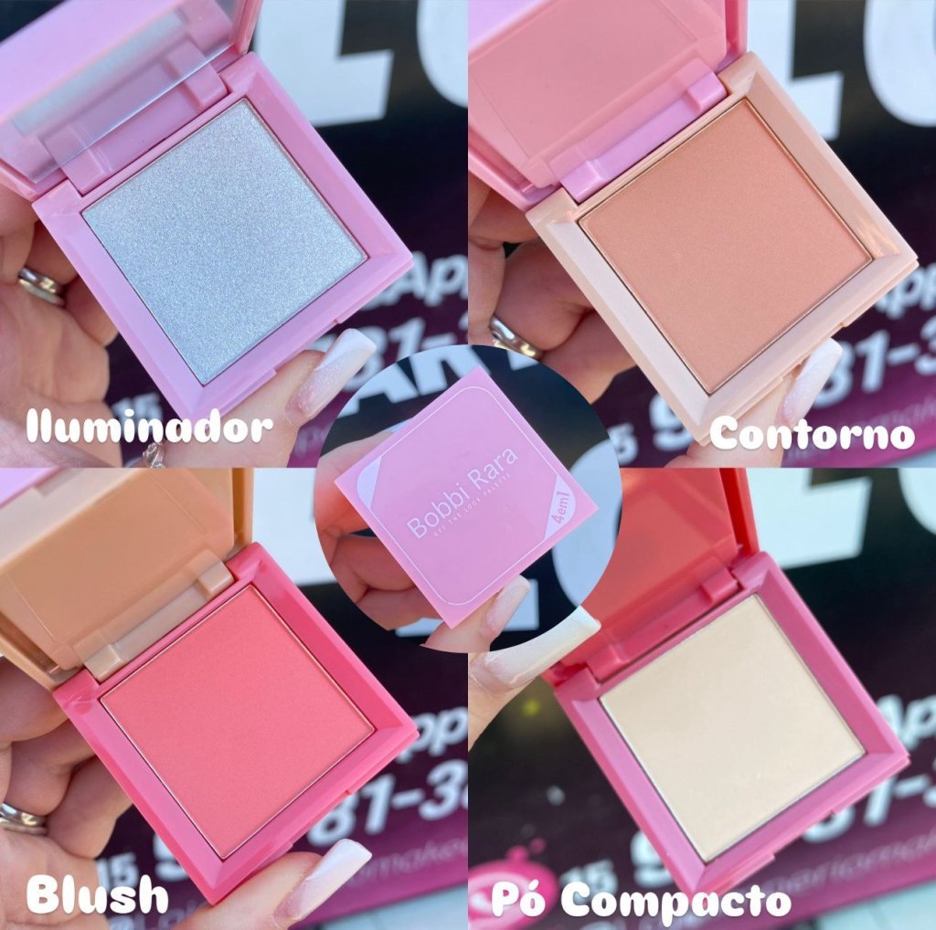 Paleta 4 em 1 Get The look (01) - Bobbi Rara BLU0076