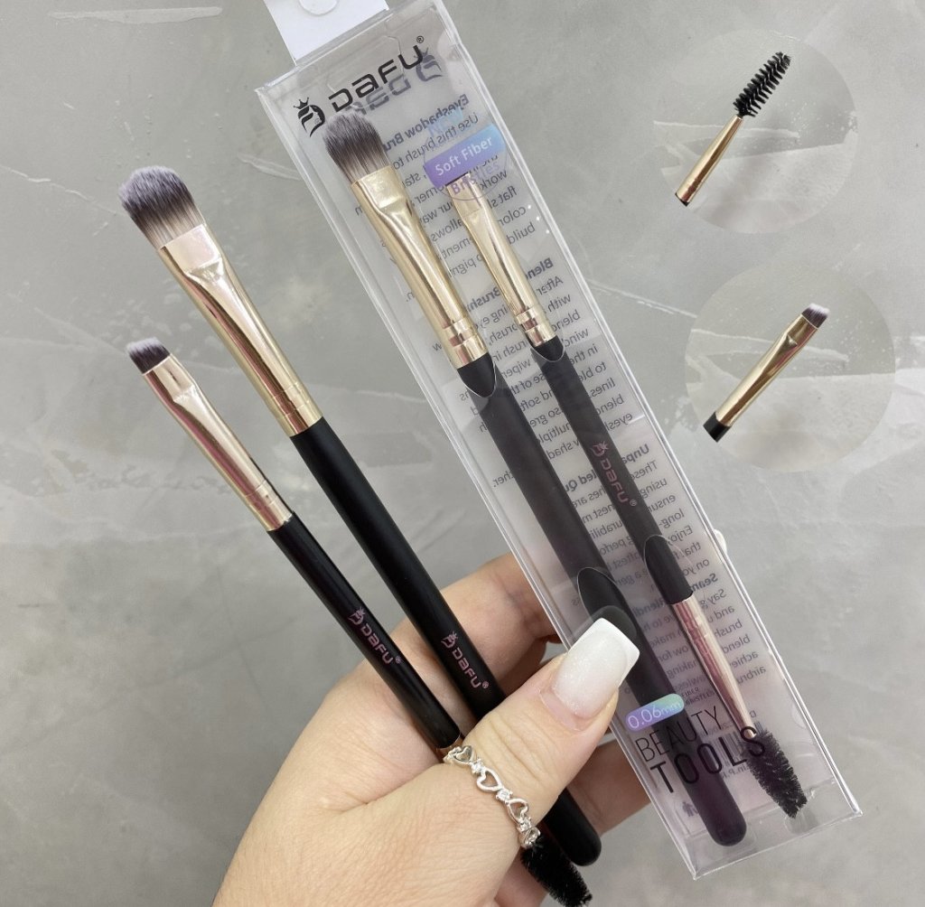 Kit 2 pincel para sobrancelha Soft fiber - Dafu PIN0104