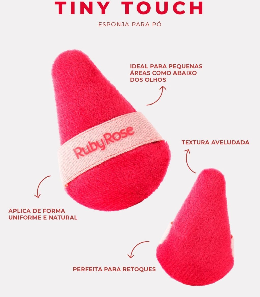 Esponja para pó Tiny Touch - Ruby Rose ESP0074