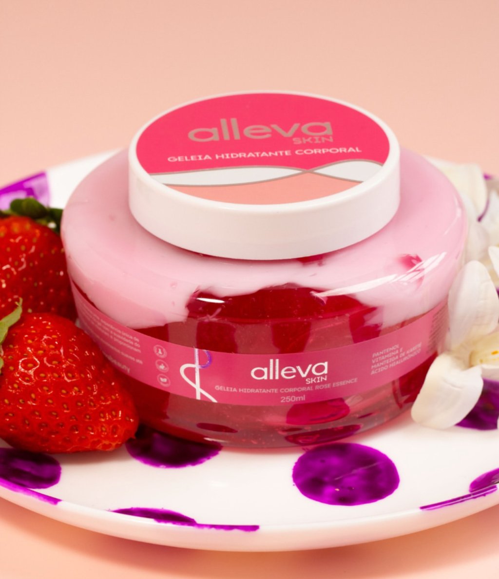 Geleia Hidratante Corporal Rose Essence - Alleva HID0096