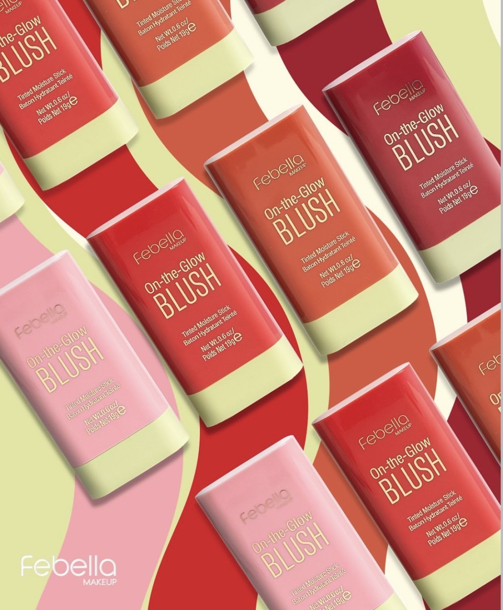 Blush em bastão On The Glow (Dupe Pixi) - Febella BLU0078