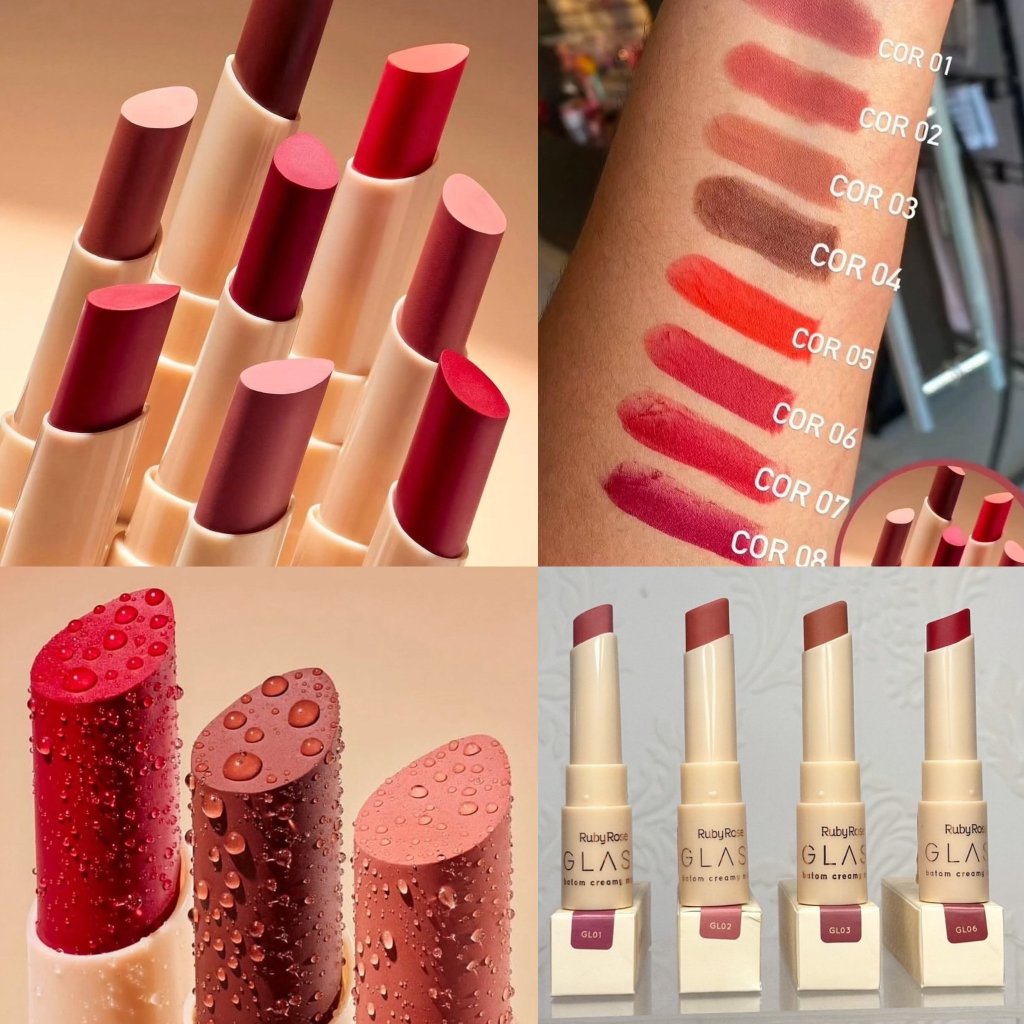 Batom Creamy Matte Glass - Ruby Rose (ELE NÃO borra ou transfere) ✨👄BAT0096