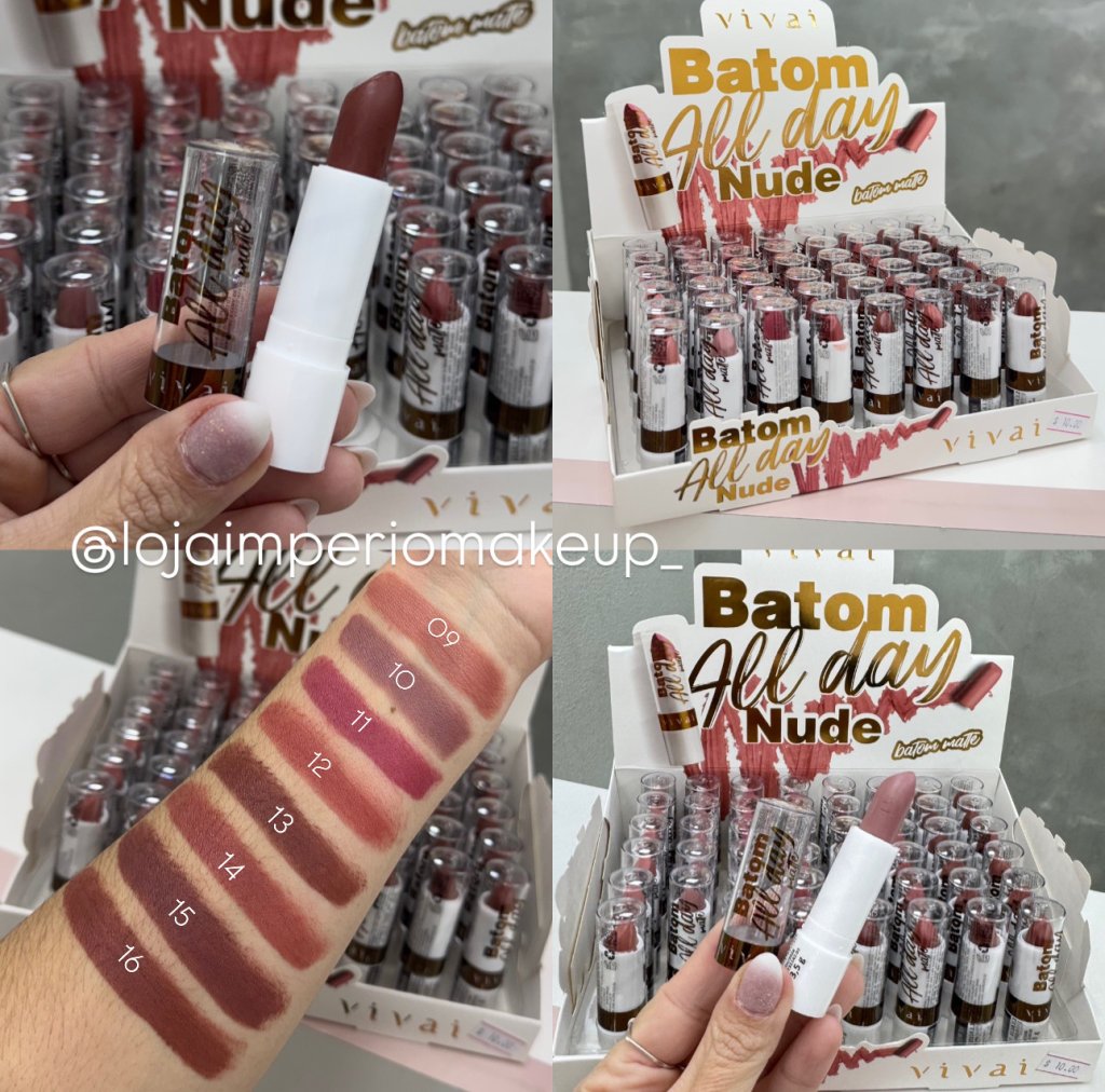 Batom Matte NUDE All Day - Vivai BAT0103