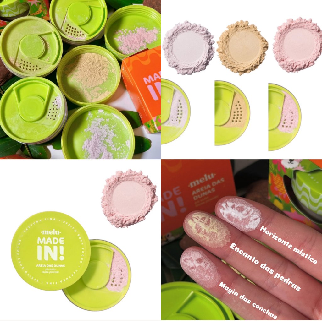 (PREMIUM) Pó Solto Facial Areia Das Dunas • Linha Made In Melu by Ruby Rose • PC0079