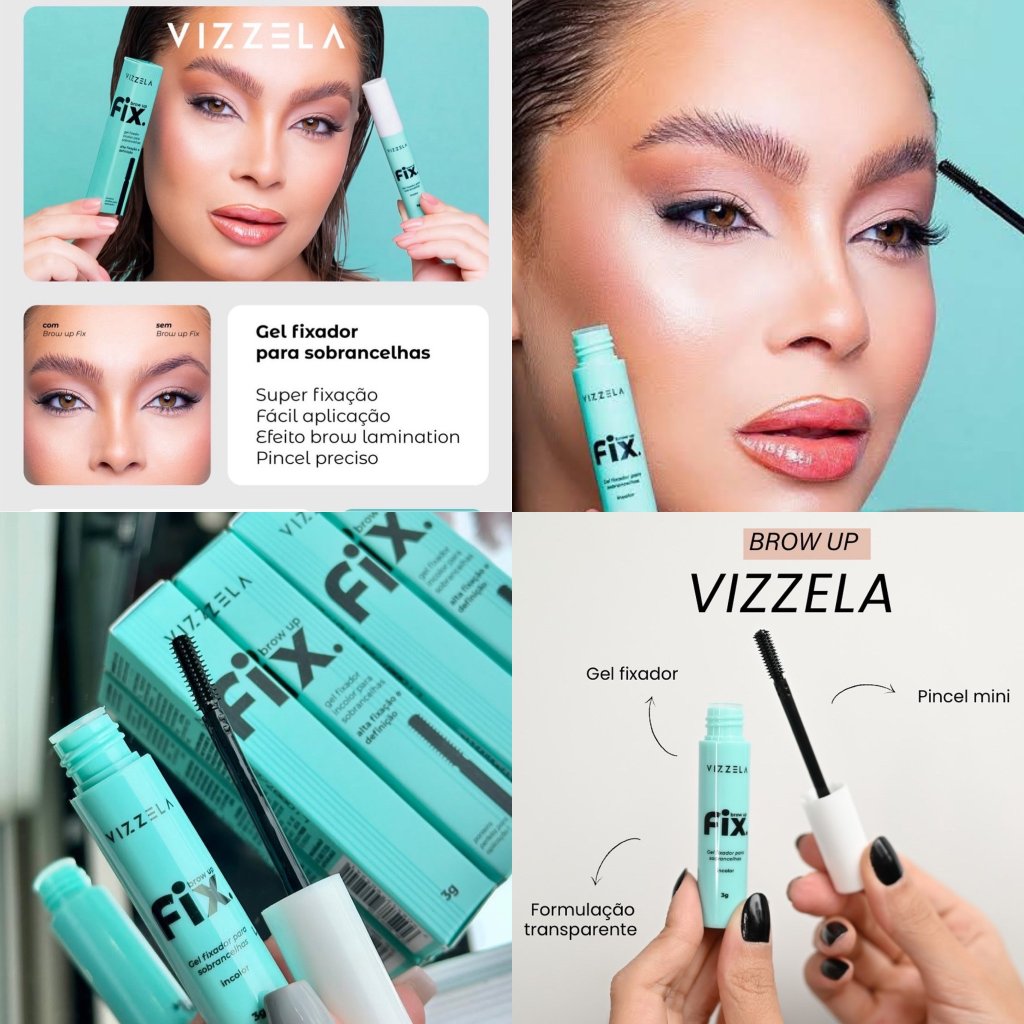 (PREMIUM) Brow Up Fix - Gel Fixador Para Sobrancelhas – Vizzela SOB0055