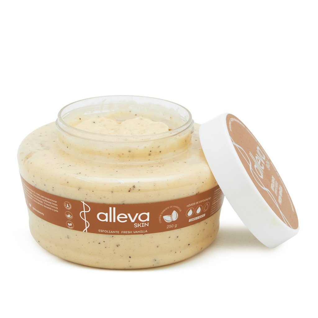  Esfoliante Corpo e Rosto Fresh Vanilla -  Alleva 250g ESF0050