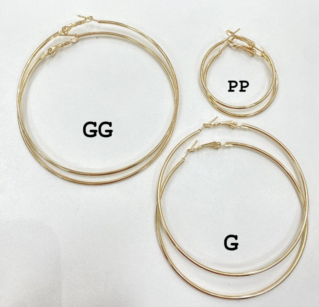 Argola fina dourado folheado ✨