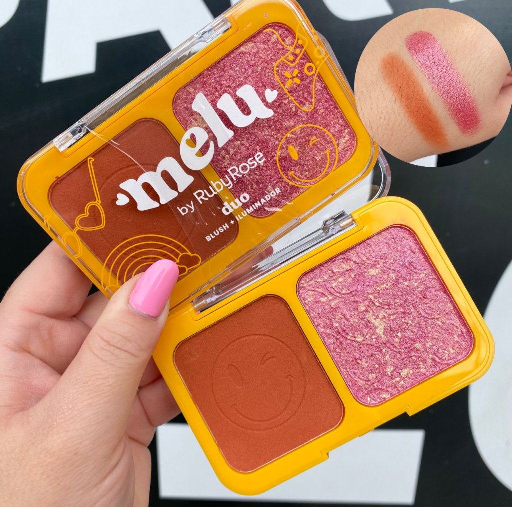 Duo blush e iluminador Melu (02) - By Ruby Rose BLU0086
