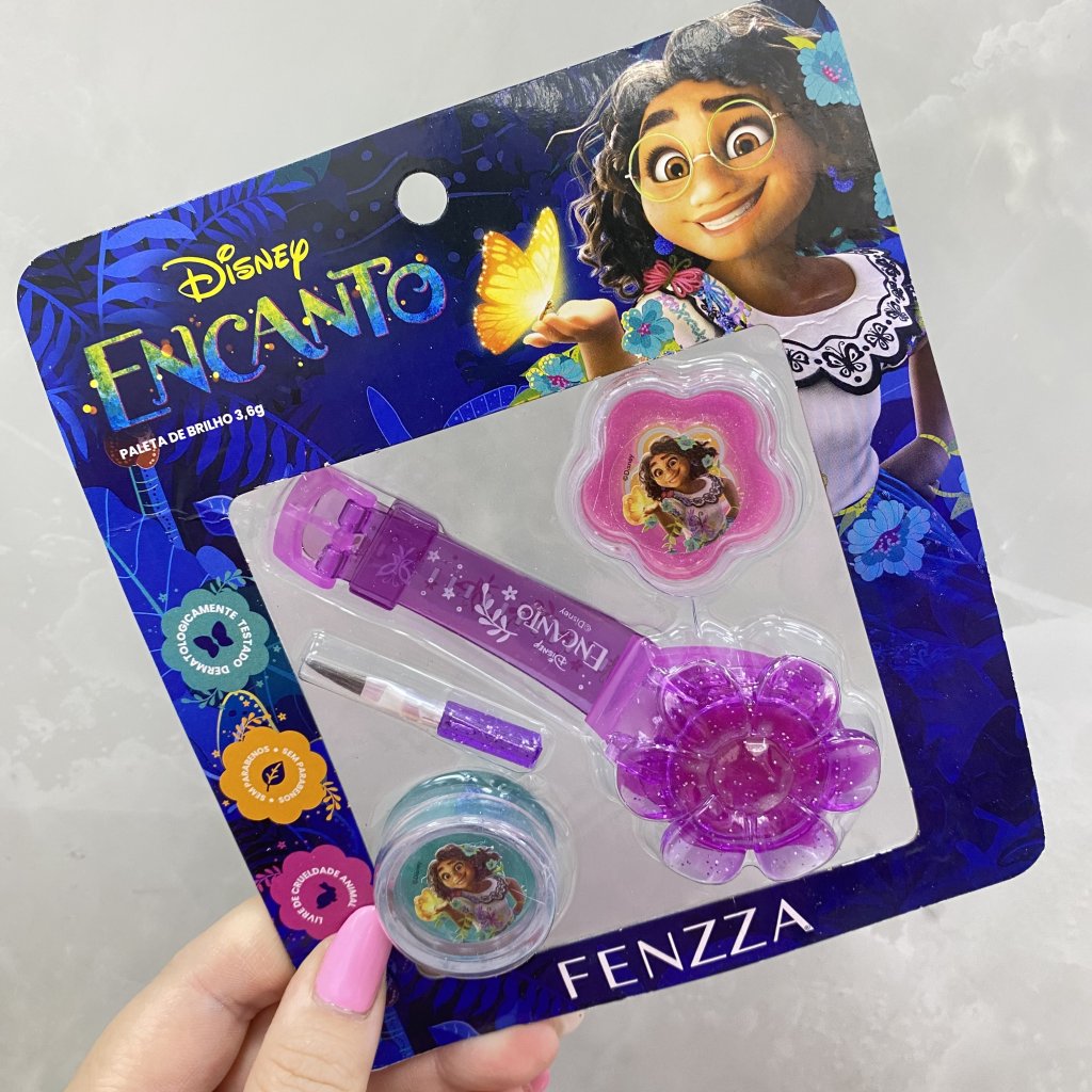 Kit Maquiagem Infantil Linha Encanto Disney - Fenzza 