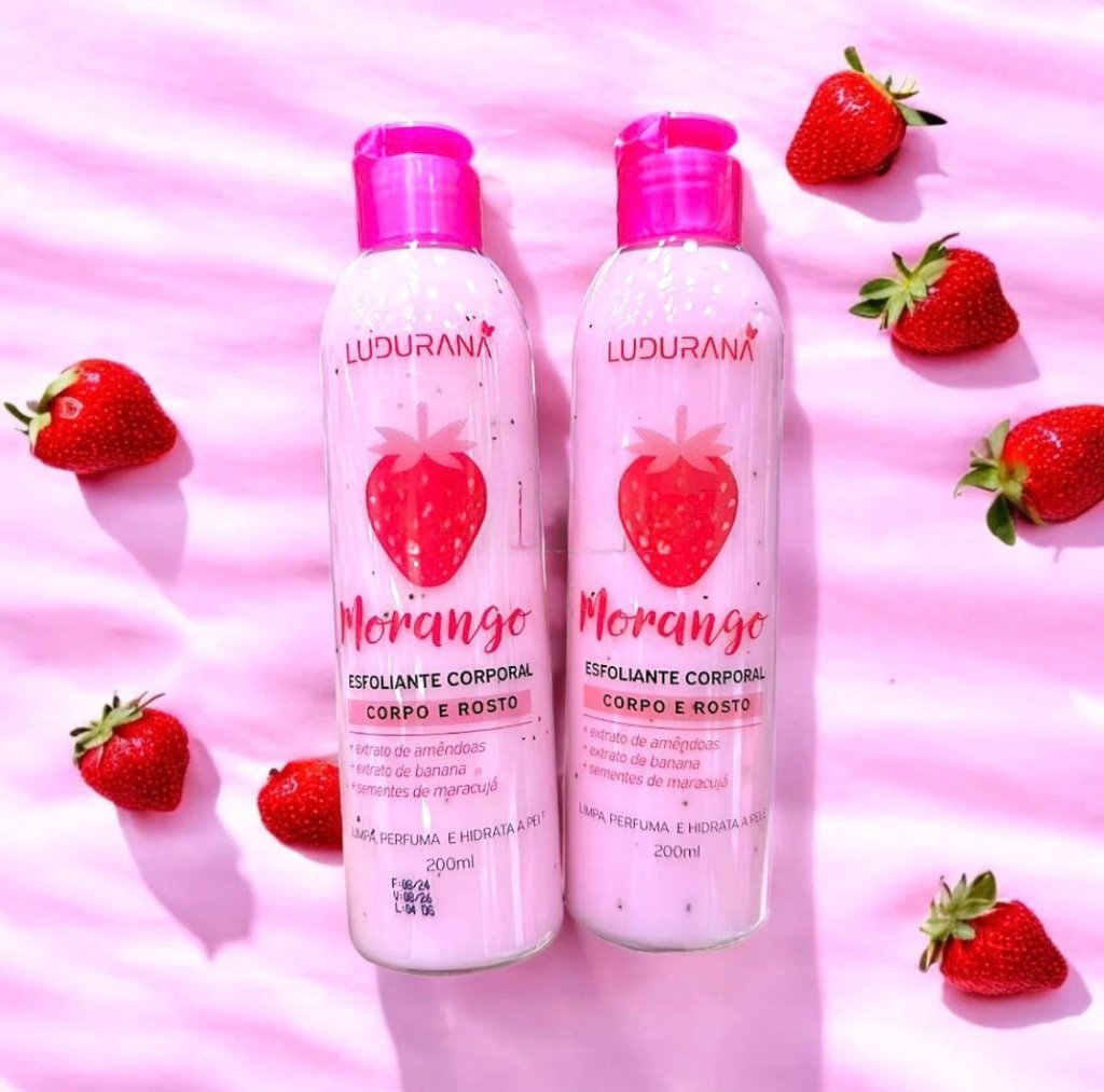 Esfoliante Corporal Morango 🍓 - Ludurana ESF0060
