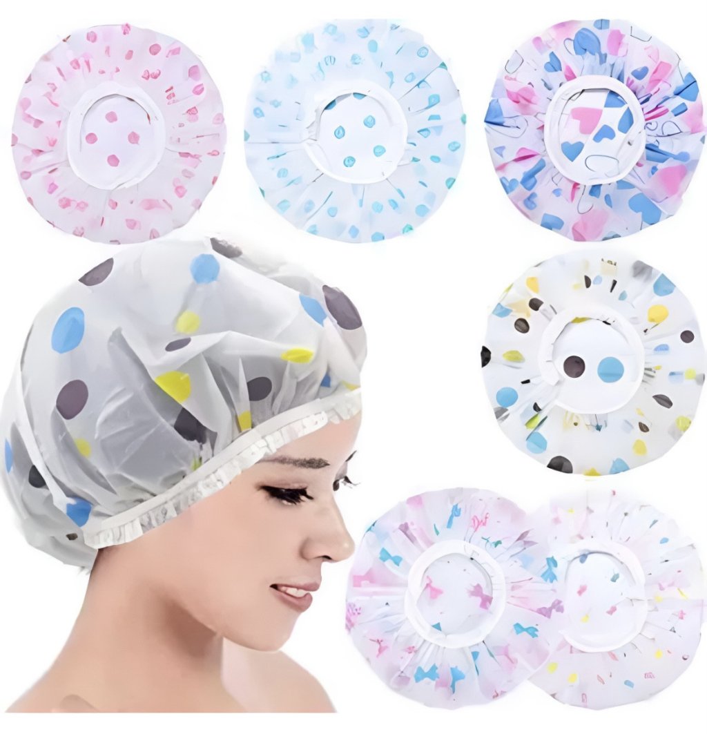 Touca plástica para cabelo em banho - Shower cap 
