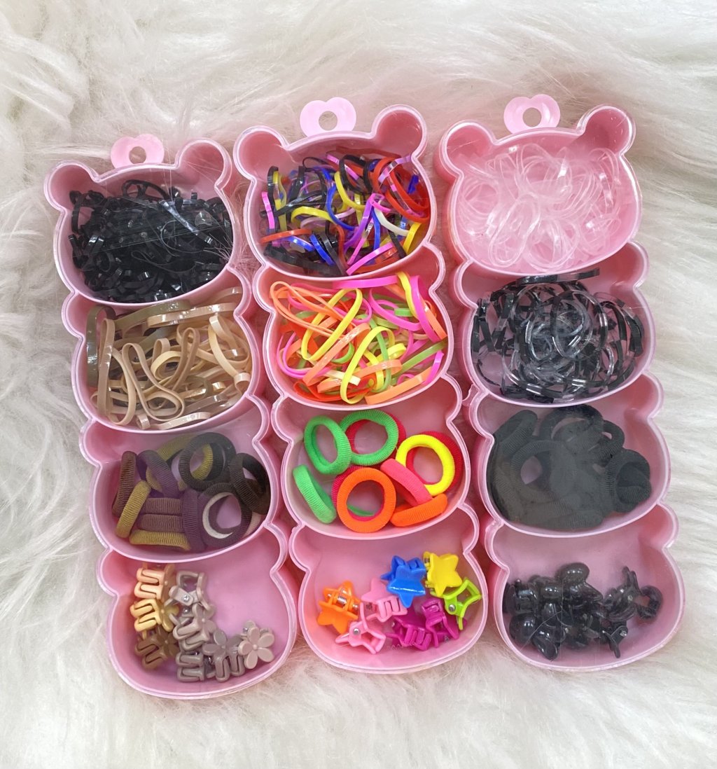 Kit lacinhos e Tic tac Na caixinha de urso Infantil 🐻 🩷- INF0044