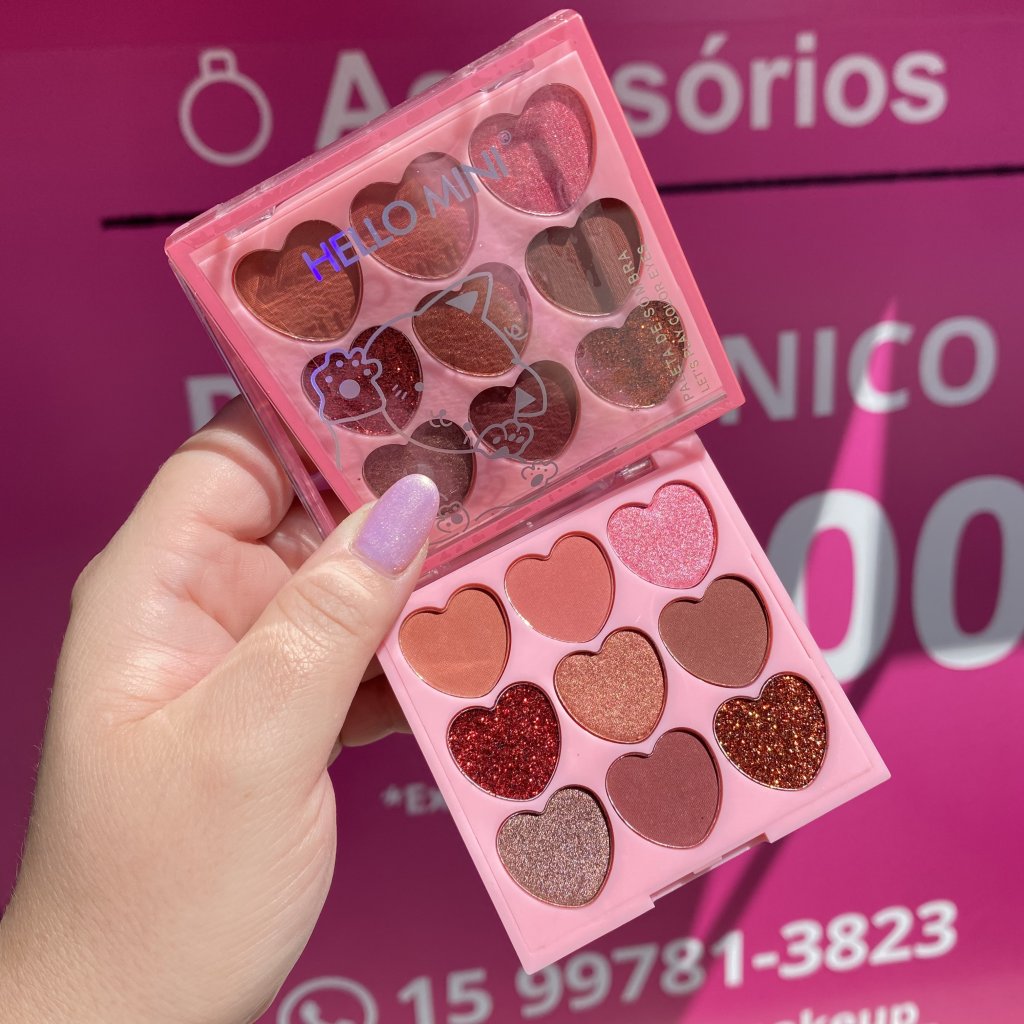 Paleta De Sombra 9 Cores Gatinho (03) - Hello Mini SOM0205