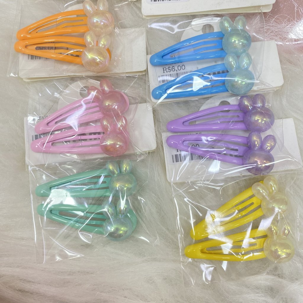 Presilha tictack 2 Pçs de cabelo colorido ✨