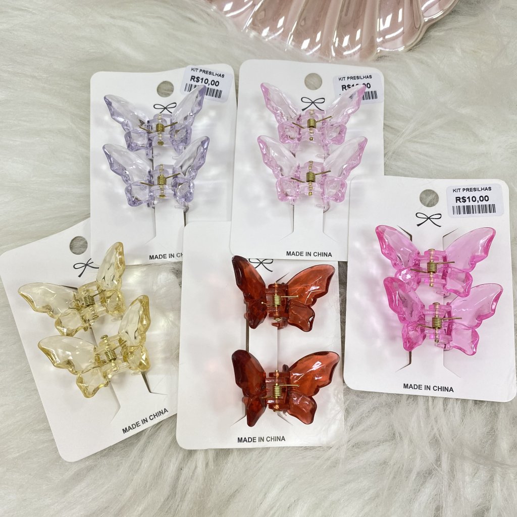 Duo presilha borboleta pequena 🦋
