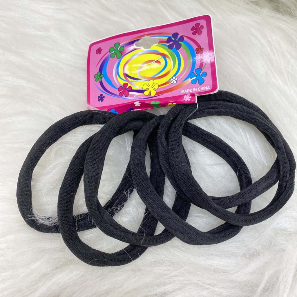 Kit 6 elástico grande (Preto)  