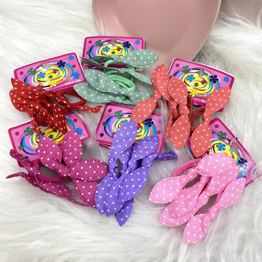 Kit com 4 elástico laço ✨