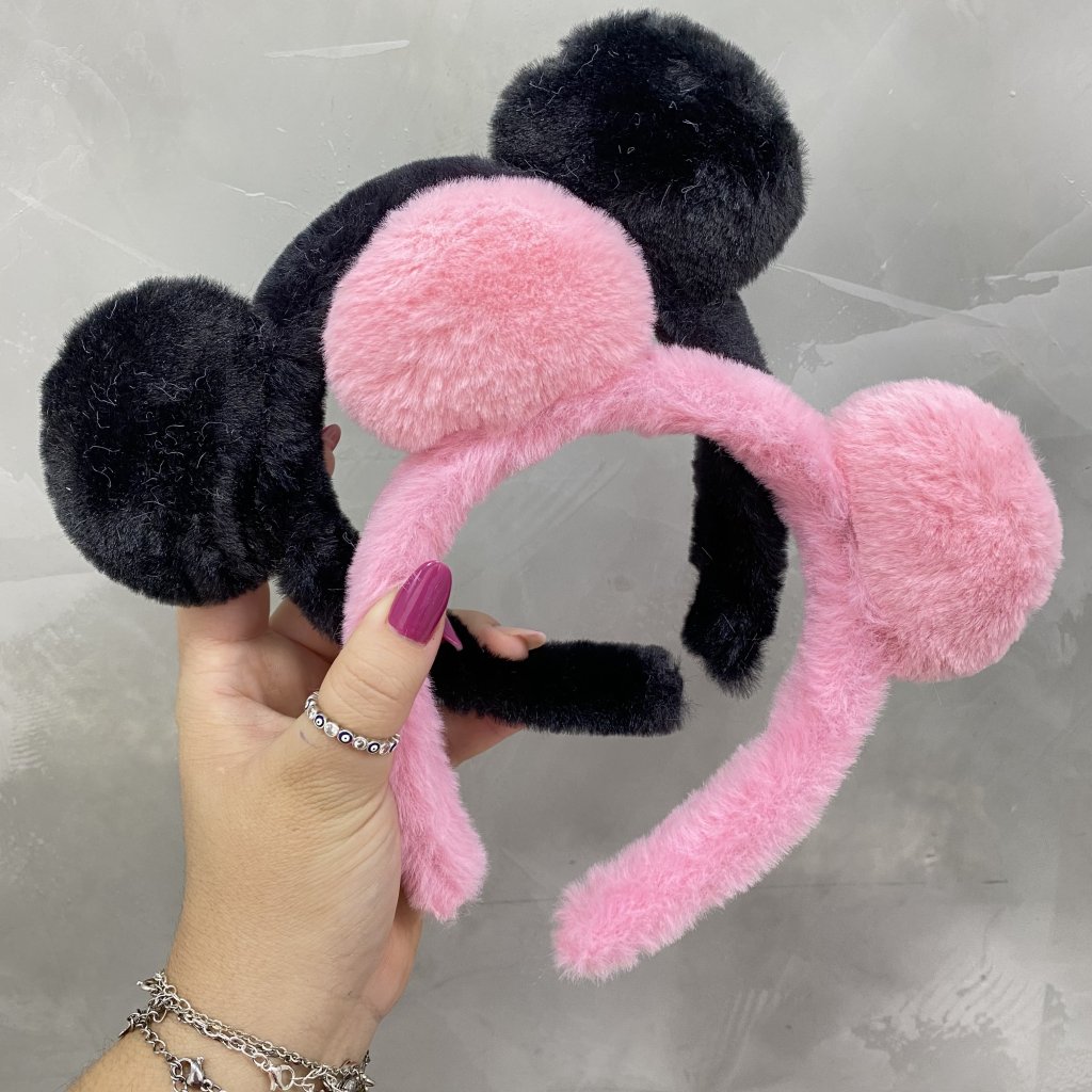 Tirada pelúcia com orelhinha 🩷Ajuda a segurar o cabelo para fazer Skincare e Maquiagem! 