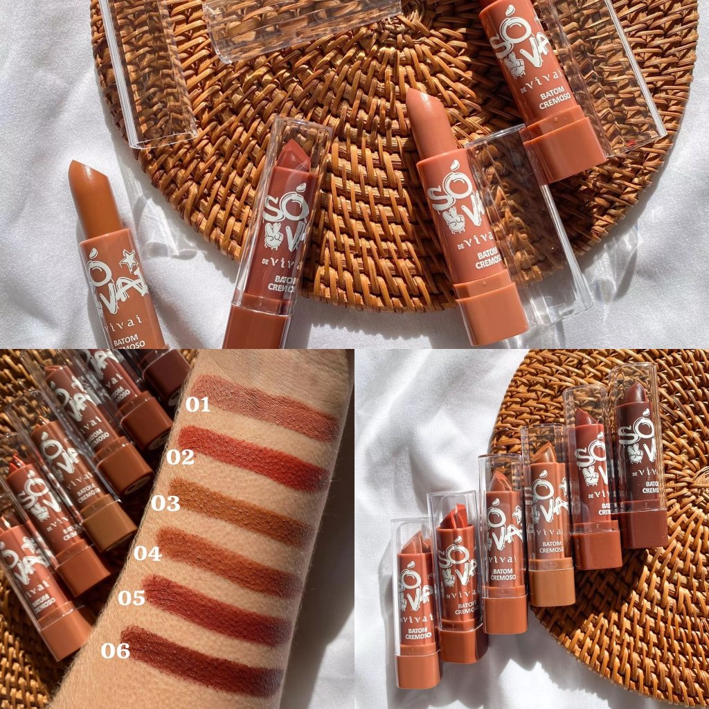 Batom Cremoso em bala - Vivai (Tons de marrons 👄🤎) BAT0054