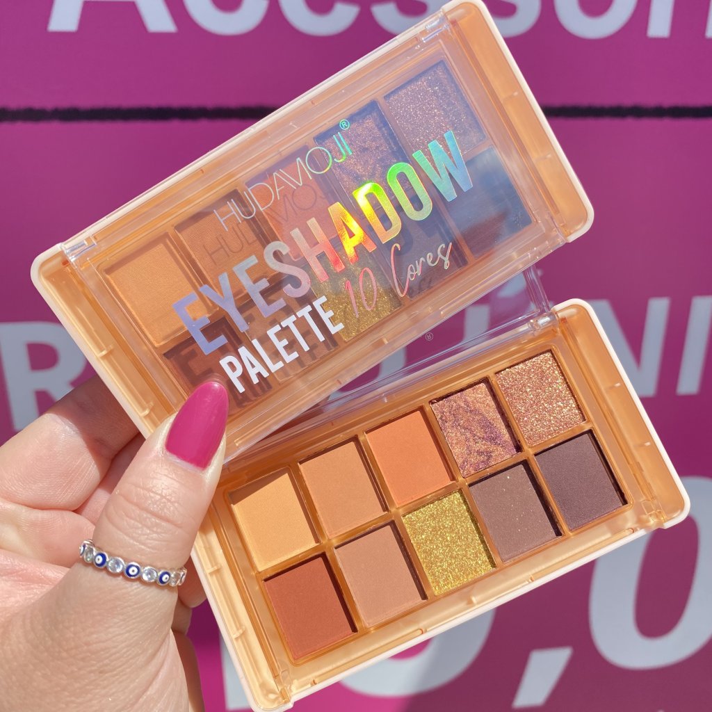 Paleta De Sombras 10 Cores Eyeshadow (02) - HudaMoji SOM0213