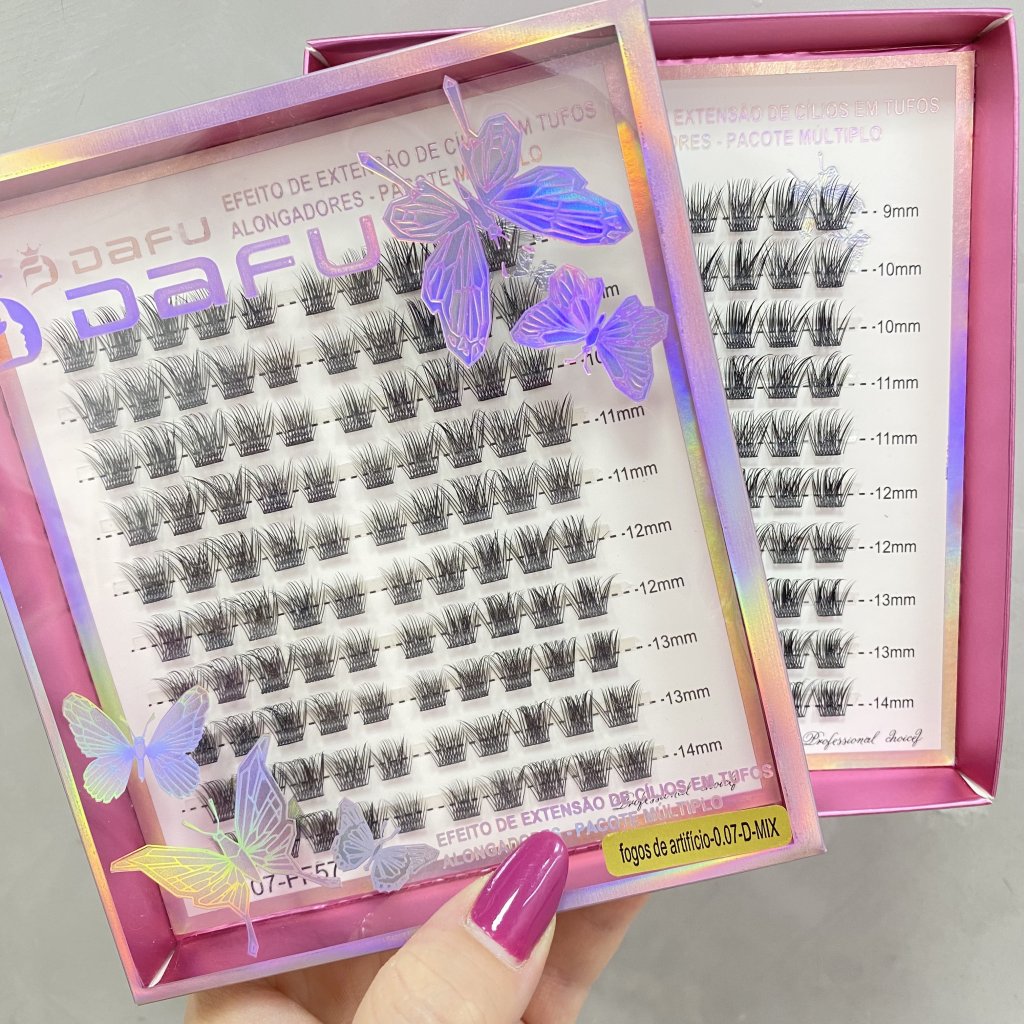 (PREMIUM) Cilios Tufinho Fogos De Artifício 0.07-D-MIX - Dafu CP0115