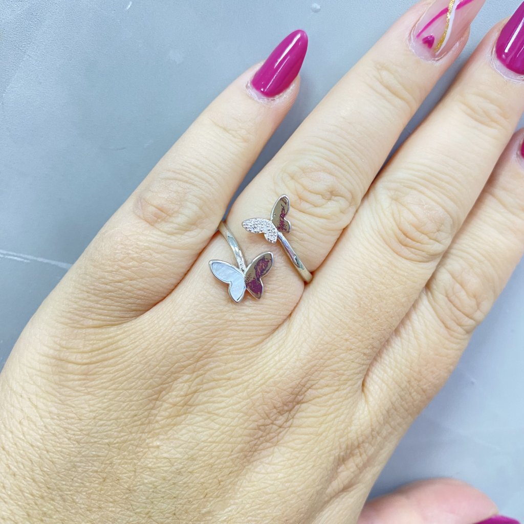 Anel Bijoux fina modelo duo borboleta 🦋 