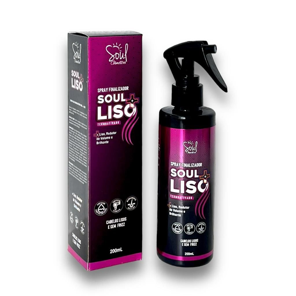 Spray Finalizador + Liso 200ml - Soul Cosméticos CAB0020